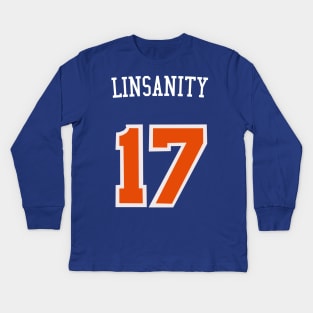 Jeremy Lin 'Linsanity' Nickname Jersey - New York Knicks Kids Long Sleeve T-Shirt